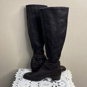 Brown Henry Beguelin Leather Knee-High Boots